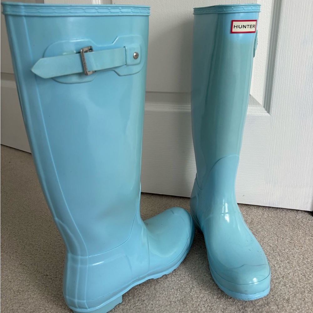 Blue Hunter boots